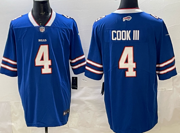 Men's Buffalo Bills James Cook III Nike Royal Team stitched Jersey