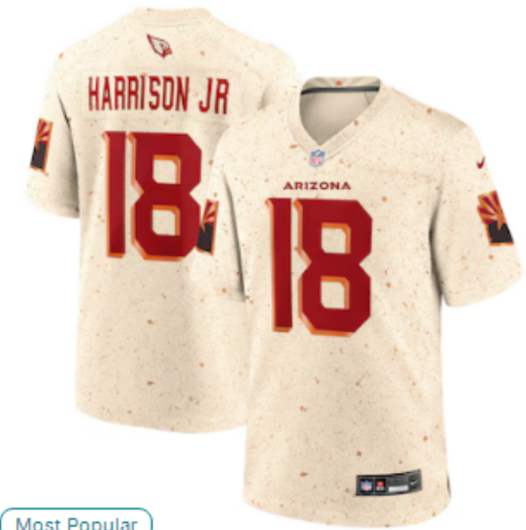 Men's Arizona Cardinals #18 Marvin Harrison Jr. 2025 F.U.S.E. “Rivalries” Vapor Untouchable Limited Football Stitched Jersey