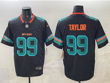 Men's Miami Dolphins #99 Jason Taylor Black 2025 F.U.S.E. “Rivalries” Vapor Limited Football Stitched Jersey Men's Miami Dolphins #99 Jason Taylor Black 2025 F.U.S.E. “Rivalries” Vapor Limited Football Stitched Jersey