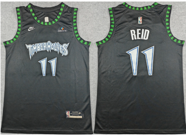 Men's Minnesota Timberwolves #11 Naz Reid Black 2025-26 Classic Edition Stitched jersey Men's Minnesota Timberwolves #11 Naz Reid Black 2025-26 Classic Edition Stitched jersey