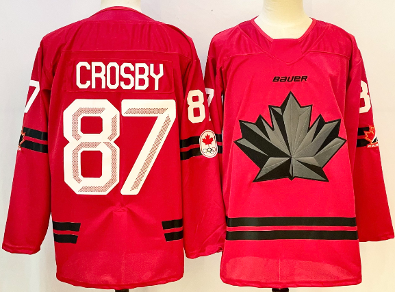 Men's Canada Hockey #87 Sidney Crosby Red Stitched Jersey Men's Canada Hockey #87 Sidney Crosby Red Stitched Jersey