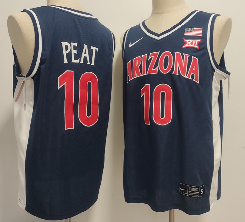 Men's Arizona Wildcats #10 Koa Peat jersey