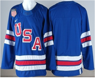Men's USA Blank Blue 2026 Olympics Authentic Jersey Men's USA Blank Blue 2026 Olympics Authentic Jersey