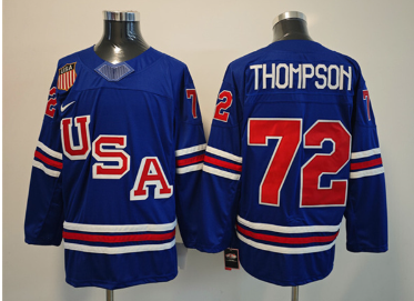Men's USA #72 Tage Thompson Royal 2025-2026 Stitched Jersey Men's USA #72 Tage Thompson Royal 2025-2026 Stitched Jersey