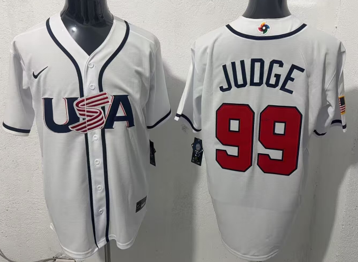 Aaron Judge #99 Team USA World Baseball Classic 2026 Home Jersey STITCHED