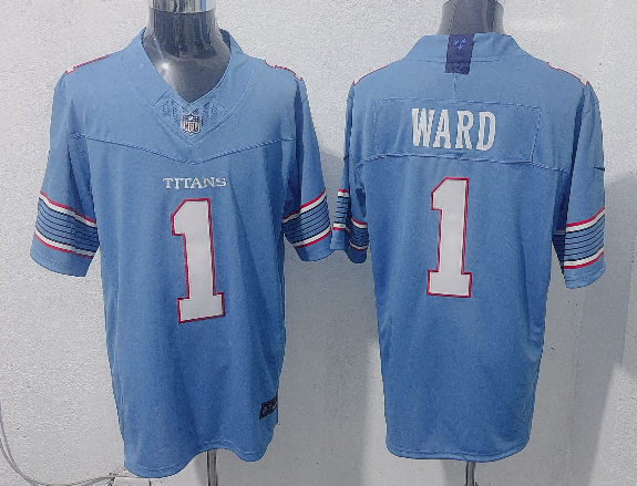 Men's Tennessee Titans #1 Cameron Ward White 2026 F.U.S.E. Vapor Limited Stitched Football Jersey