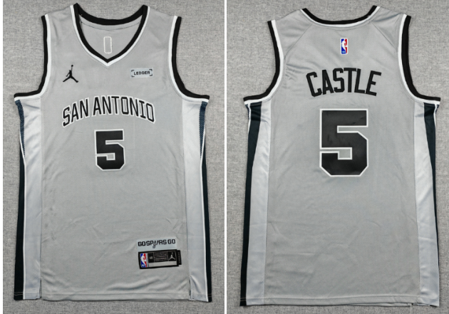 Men's San Antonio Spurs Men's Nike Stephon Castle stitched jersey