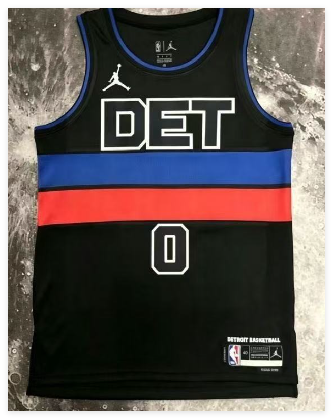 Jalen Duren Men's Detroit Pistons Jersey black