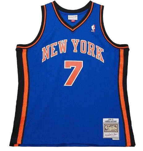 Men's Mitchell & Ness Knicks Carmelo Anthony 2010 Swingman Jersey
