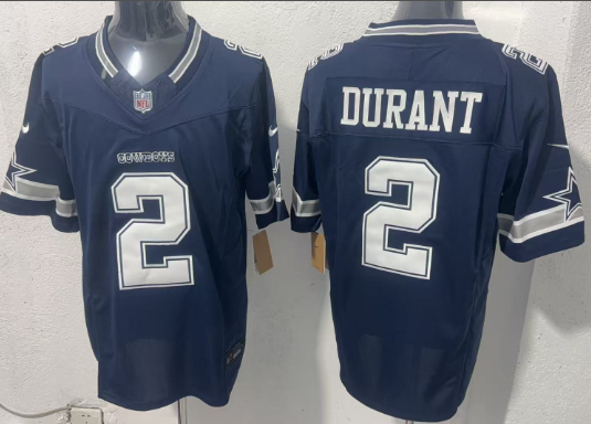 Men's Dallas Cowboys #2 Cobie Durant Navy 2026 F.U.S.E Vapor Untouchable Limited Stitched Football Jersey