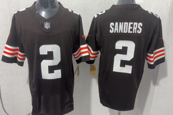 Men's Cleveland Browns #2 Shedeur Sanders Brown 2026 'Alpha Dawg Edition' Vapor Limited Football Stitched Jersey