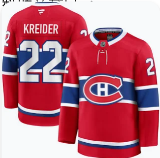 Chris Kreider 22 Canadiens men's jersey Chris Kreider 22 Canadiens men's jersey