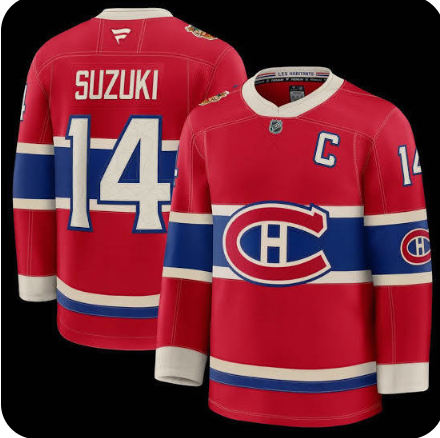 Men's Montreal Canadiens #14 Nick Suzuki Red 2026 Heritage Classic Premium Stitched Jersey