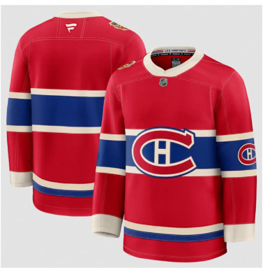 Men's Montreal Canadiens Blank Red 2026 Heritage Classic Premium Stitched Jersey