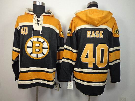Reebok Boston Bruins RASK 40 Black nhl Hooded Sweatshirt Reebok Boston Bruins RASK 40 Black nhl Hooded Sweatshirt