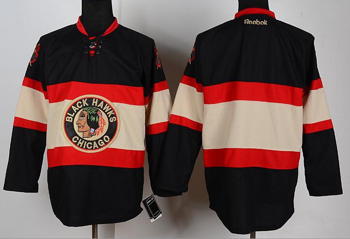 Reebok Chicago Blackhawks blank beige black nhl jerseys Reebok Chicago Blackhawks blank beige black nhl jerseys