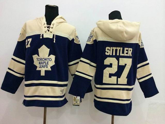 Toronto Maple Leafs #27 Sittler Blue NHL Hooded Sweatshirt Toronto Maple Leafs #27 Sittler Blue NHL Hooded Sweatshirt