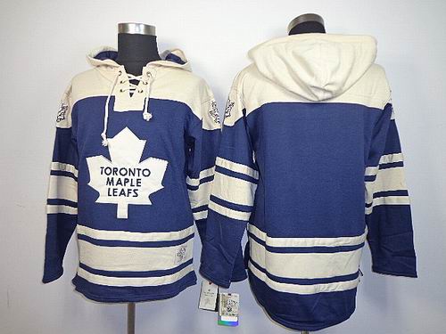 Toronto Maple Leafs blank blue NHL Hooded Sweatshirt