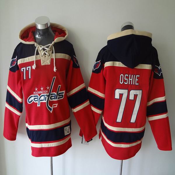 Washington Capitals #77 T.J Oshie red NHL hooded sweatshirt Washington Capitals #77 T.J Oshie red NHL hooded sweatshirt
