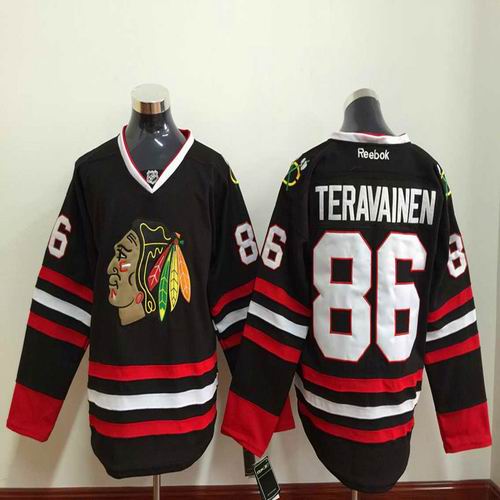 chicago blackhawks 86 Teuvo Teravainen black Ice Hockey Jerseys