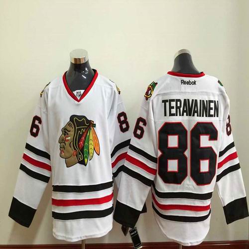 chicago blackhawks 86 Teuvo Teravainen white Ice Hockey Jerseys