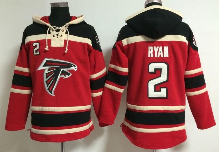 men Atlanta Falcons Matt Ryan 2 red football nfl Hooded Hoodies