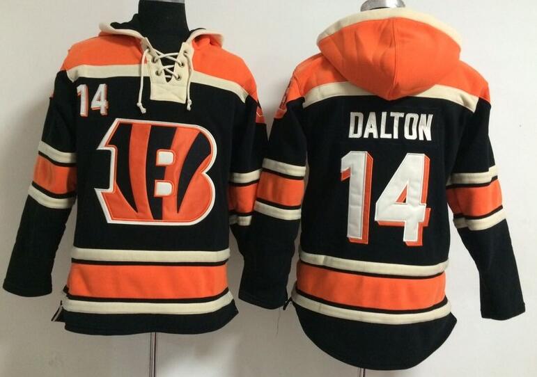 men Cincinnati Bengals 14 Stitched black football nfl Hooded Hoodies men Cincinnati Bengals 14 Stitched black football nfl Hooded Hoodies