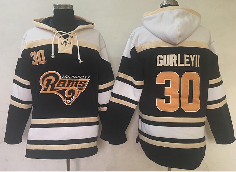 men St. Louis Rams 30 Todd Gurley black football nfl Hooded Hoodies men St. Louis Rams 30 Todd Gurley black football nfl Hooded Hoodies