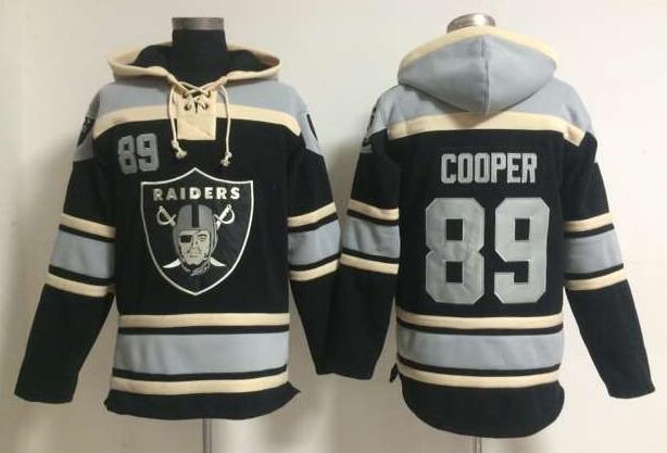 men oakland raiders 89 Amari Cooper black football nfl Hooded Hoodies