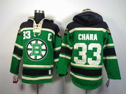 reebok Boston Bruins #33 CHARA green NHL hooded sweatshirt reebok Boston Bruins #33 CHARA green NHL hooded sweatshirt